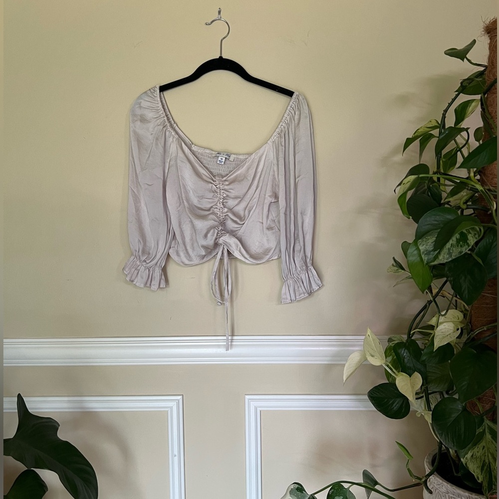 She + Sky Cropped Long Sleeve - Size Medium